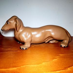 Vintage 70's Ceramic Daschund Wiener Dog- 14"L x6"H statue,figurine,art,accent,